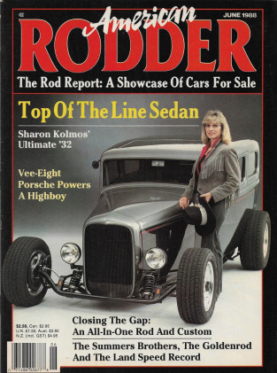 AMERICAN RODDER 1988 JUNE - TOMMY IVO, FIREWALL REPAIR, DOOR PANELS, GOLDENROD